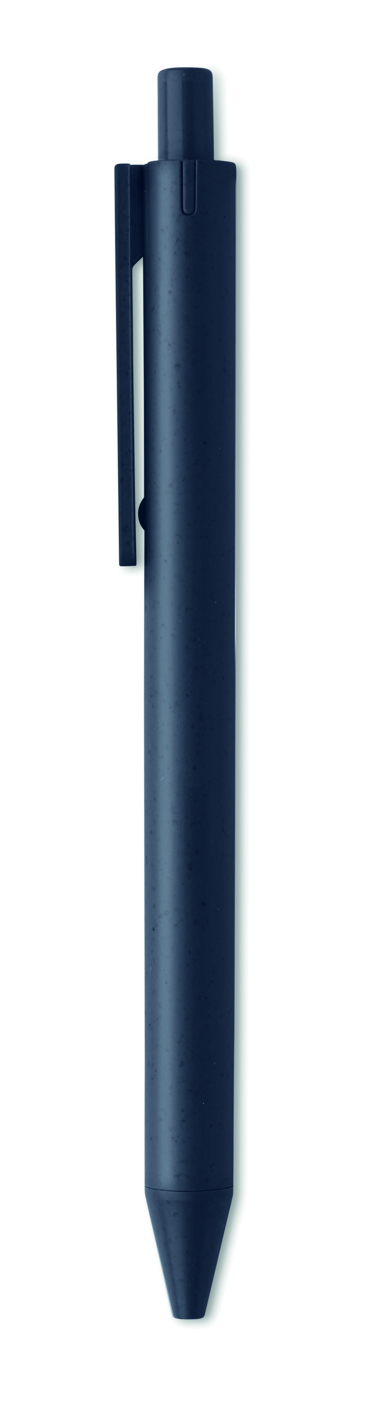 Stylo bille publicitaire en paille de blé - Pecas Bleu marine
